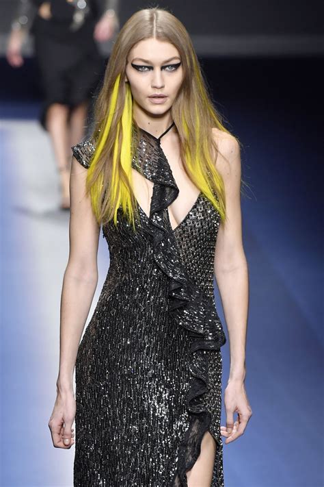 versace gigi|gigi hadid versace fashion week.